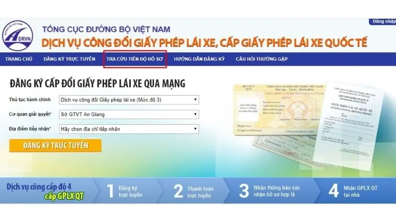 Hướng dẫn tra cứu tiến độ hồ sơ Hướng dẫn tra cứu tiến độ hồ sơ