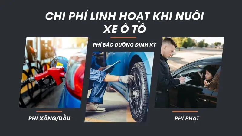 Chi phí linh hoạt khi nuôi xe ô tô Chi phí linh hoạt khi nuôi xe ô tô