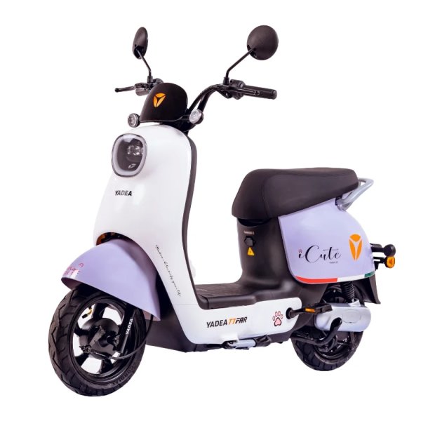 Yadea I-Cute màu tím - trắng