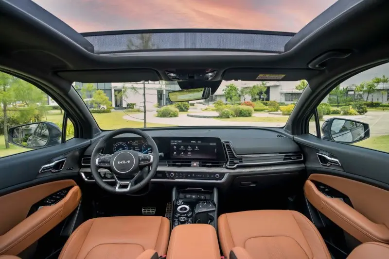 Nội thất sang trọng của dòng xe Kia Sportageo 22