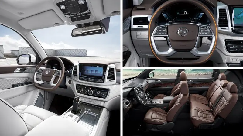 Tải hình ảnh xe Ssangyong Rexton nội thất cao cấp 17