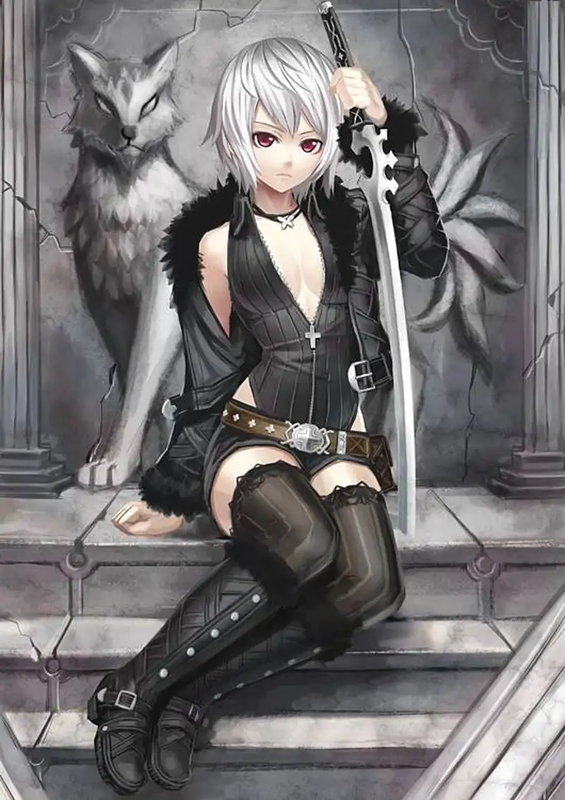 Con gái anime ngầu toát lên vẻ đẹp mạnh mẽ và quyến rũ