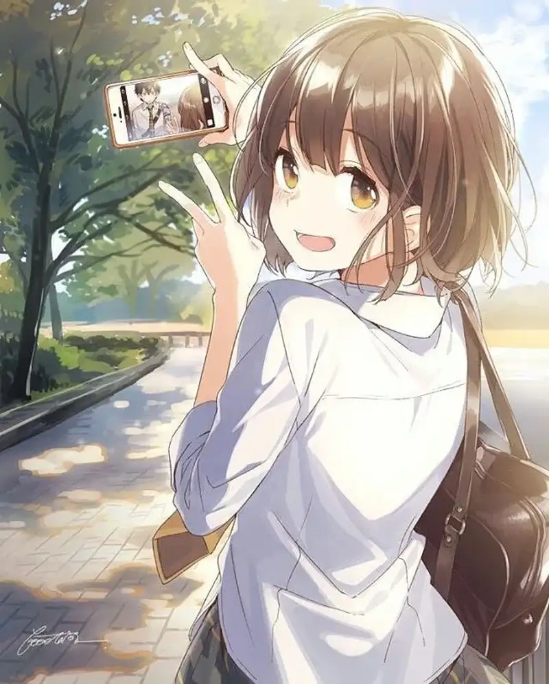 Hình con gái đẹp dễ thương anime tuyệt vời