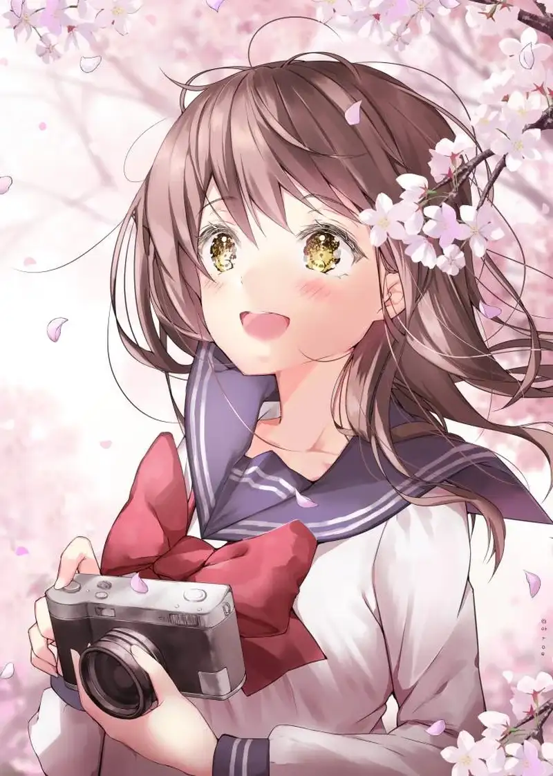 Hình cô gái dễ thương anime đẹp mắt