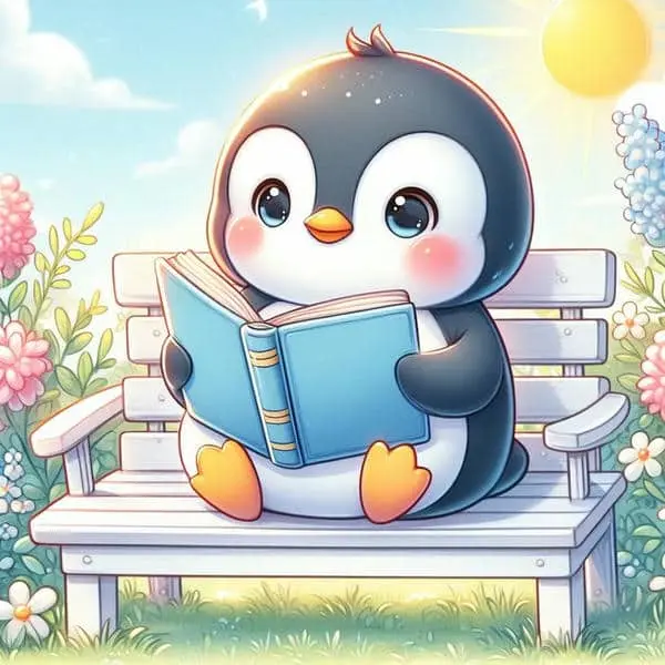 Trang trí thiết bị với hình nền cánh cụt cute đáng yêu