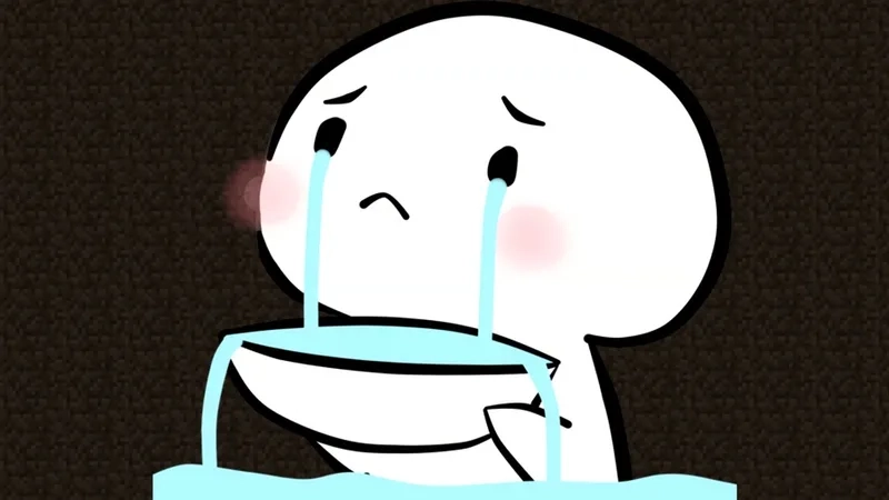 Meme frog crying với chú ếch khóc, mang đến cảm giác buồn nhưng cũng rất vui nhộn.