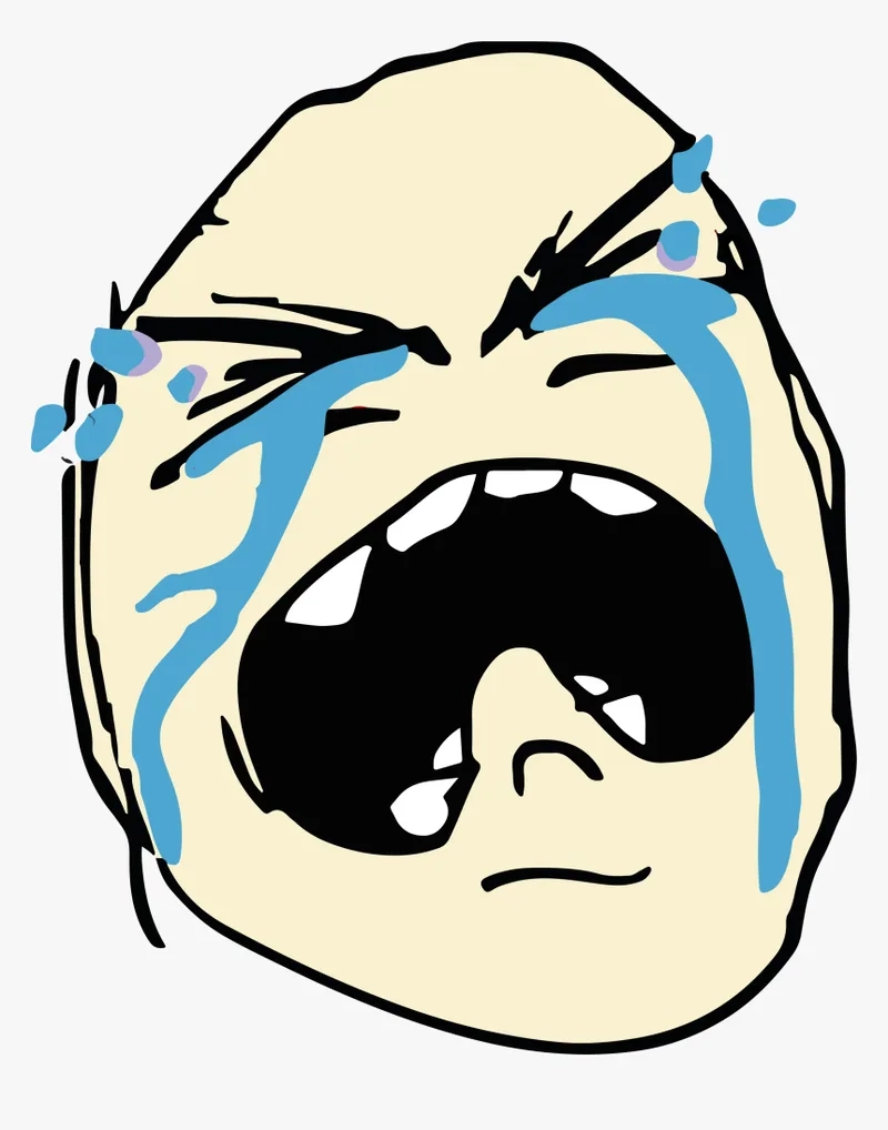 Smile cry meme là sự kết hợp giữa nụ cười và nước mắt đầy dí dỏm.