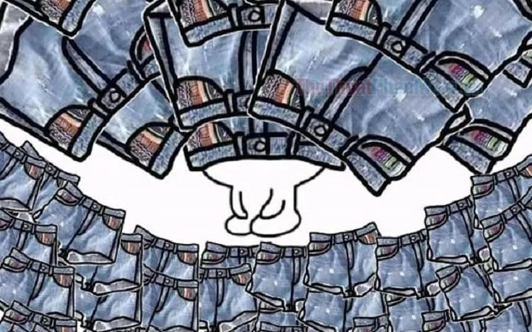 Sticker flork meme đội quần ngộ nghĩnh, lan tỏa năng lượng tích cực.