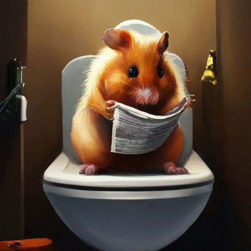 Meme hình ảnh chuột hamster hài hước siêu đáng yêu.