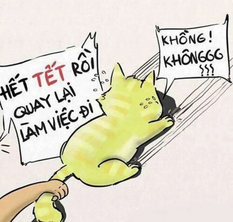 Meme chúc tết vui nhộn, gửi lời chúc đầu năm đầy may mắn.