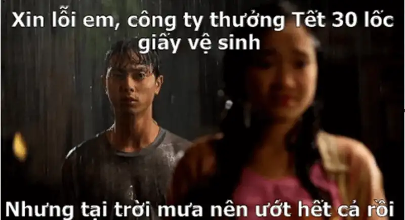 Meme ngày tết tạo không khí náo nhiệt, chào đón năm mới.