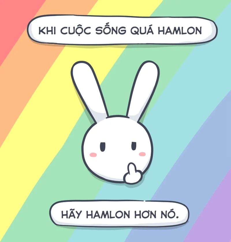 Meme con thỏ màu hồng siêu đáng yêu và hài hước. Meme con thỏ màu hồng siêu đáng yêu và hài hước.