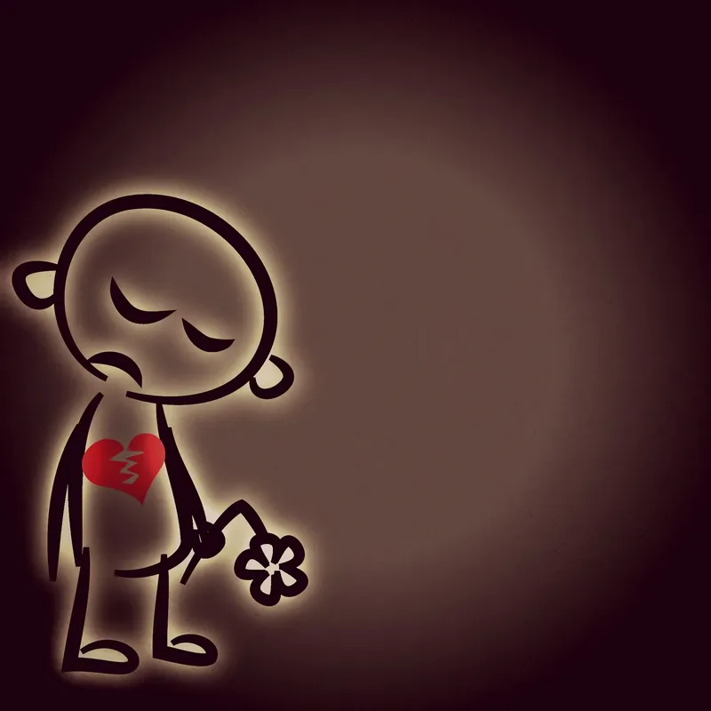 Hình nền đen thất tình buồn sâu sắc và u tối