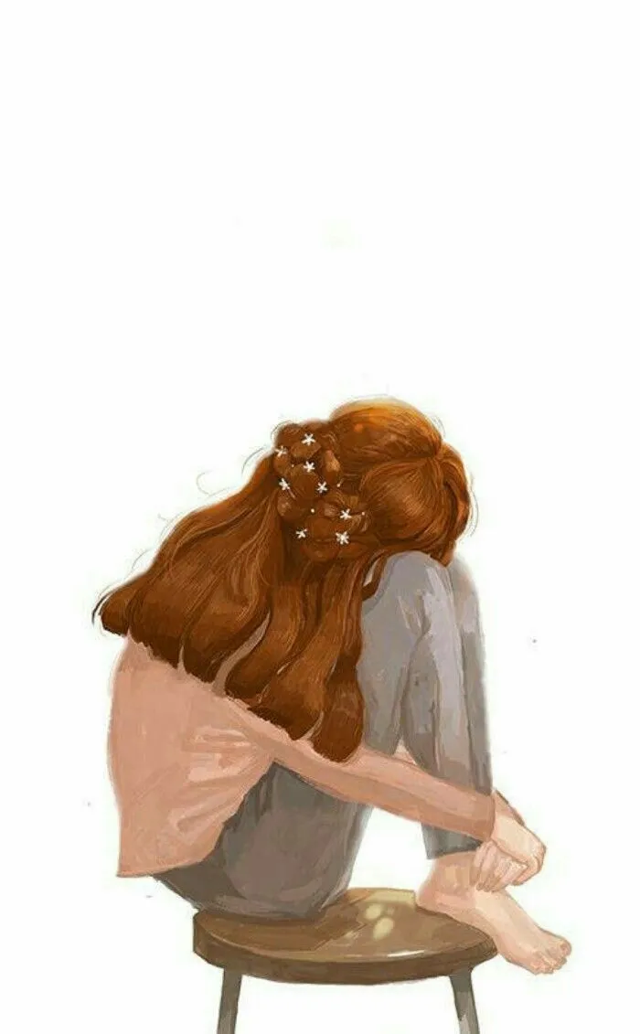 Hình ảnh cô đơn một mình giữa không gian buồn