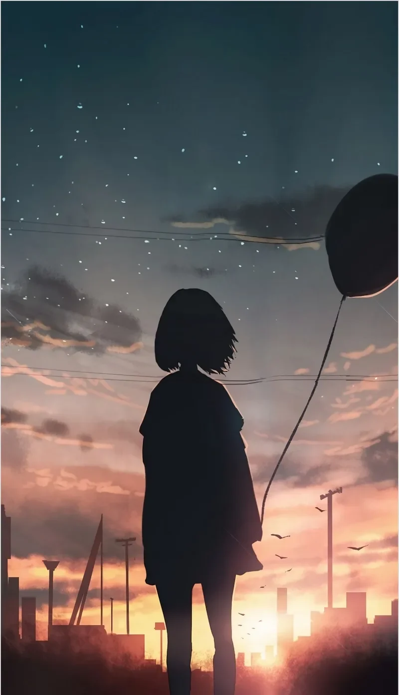 Hình nền cô đơn một mình mang vẻ buồn sâu sắc