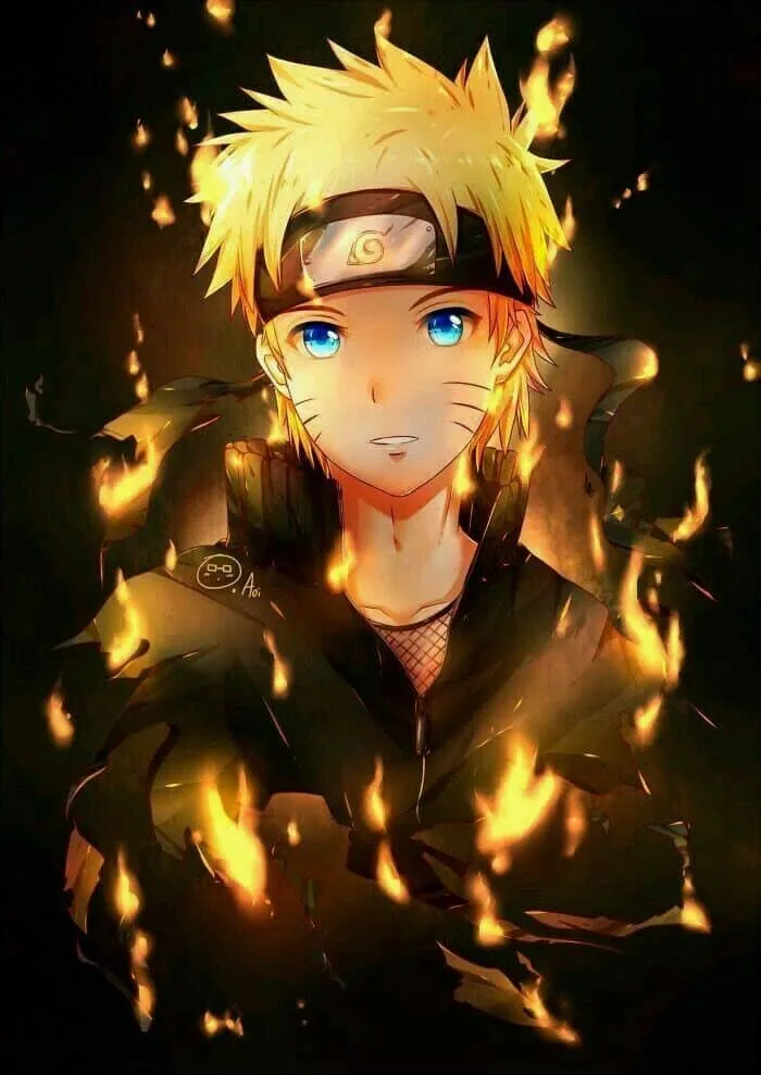 Hình ảnh Naruto cửu vĩ cute ngầu sáng tạo