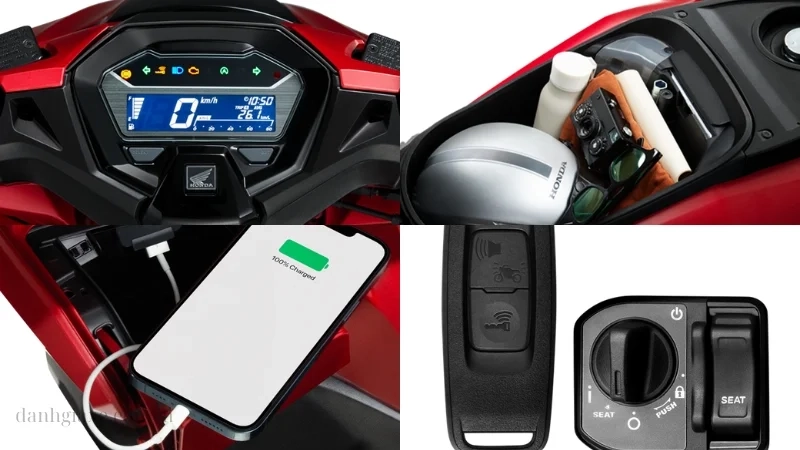 Honda Vario 160 tiện nghi đầy đủ