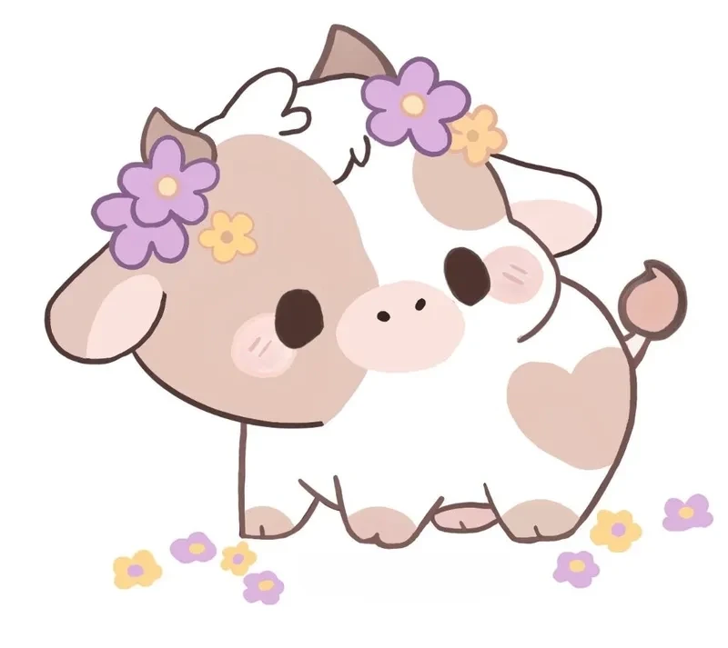 Bò ăn cỏ meme đơn giản nhưng vẫn chất chơi.