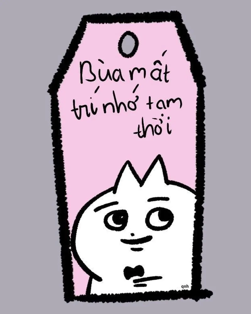 Nhớ ny meme ngọt ngào, bày tỏ tình cảm cực dễ thương.