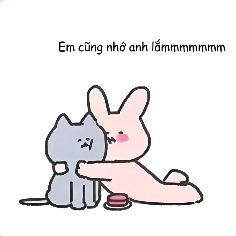 Meme yêu thương ấm áp, lan tỏa cảm xúc chân thành.