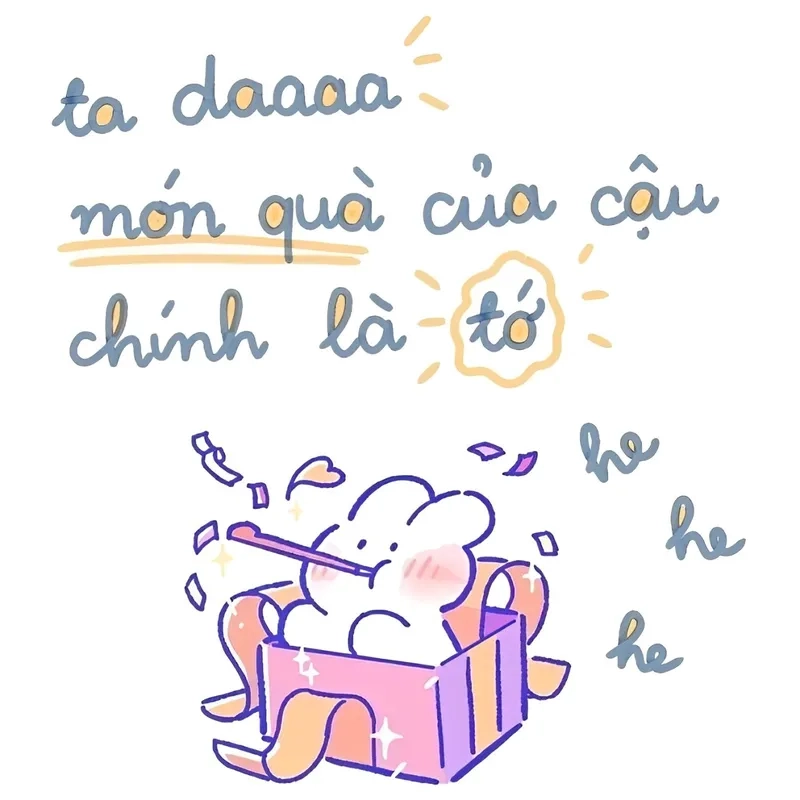 Chắc chắn bạn sẽ thích meme tặng đầy hài hước và dễ thương này!