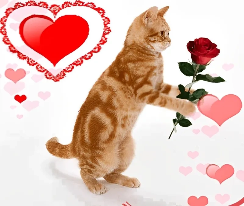 Khoảnh khắc dễ thương trong meme tặng hoa mèo khiến ai cũng say mê!