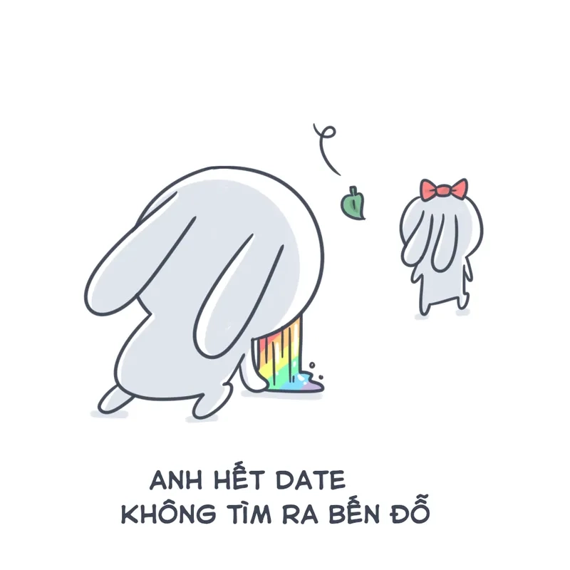 Meme thỏ bảy màu làm giang hồ siêu chất, thu hút mọi ánh nhìn.