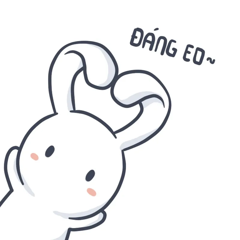 Meme thỏ 7 màu làm nhang nhồ cực hot với biểu cảm bá đạo.