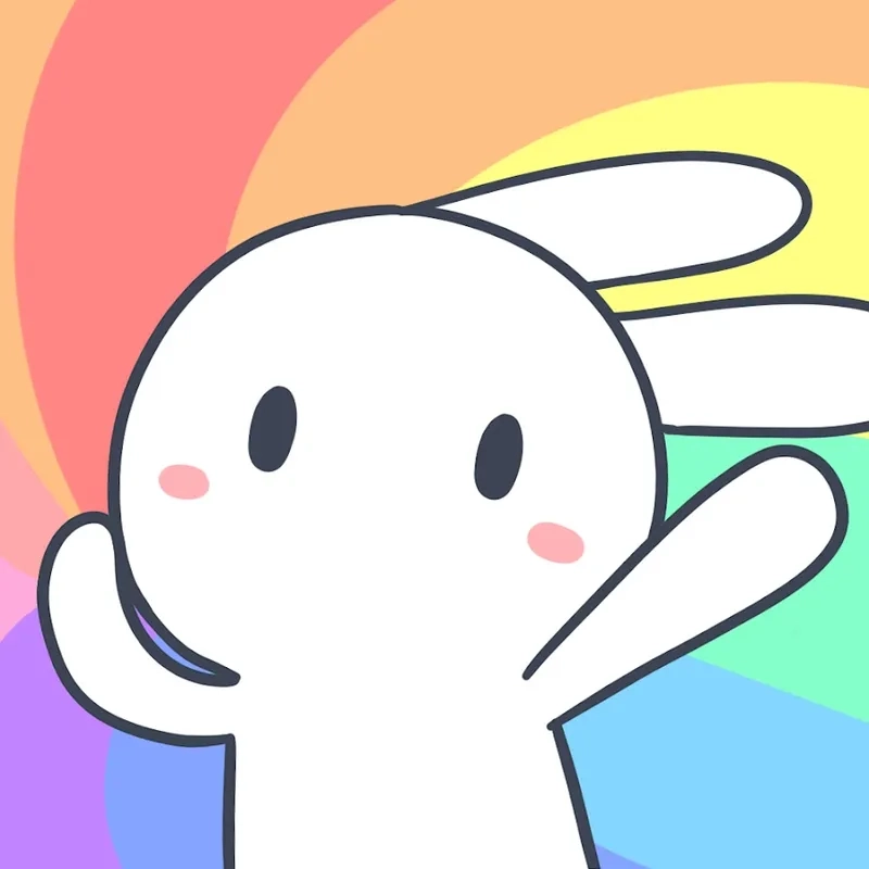 Thỏ 7 màu meme nhàm nhang nhồ siêu hài hước, ai cũng cười.