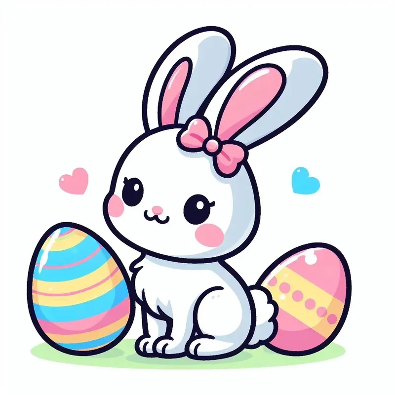 Cập nhật ngay loạt hình nền thỏ cute chibi lung linh cho điện thoại