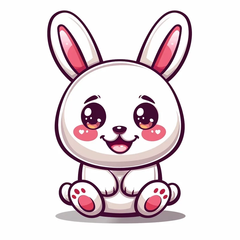 Cảm hứng từ bộ thơ đơn chibi hình vẽ con thỏ cute độc đáo