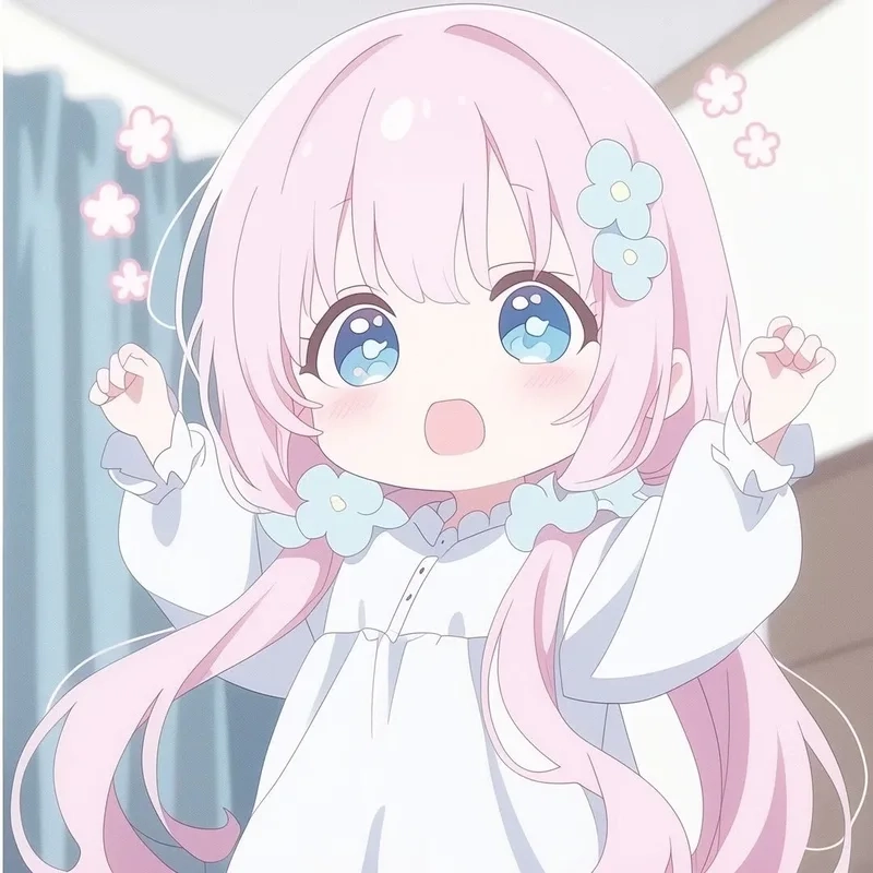 Hình nền cực yêu từ hình avatar nữ cute chibi