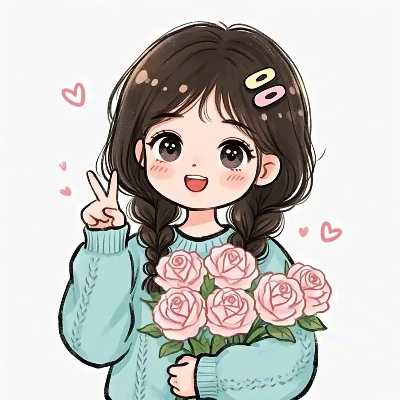 Đừng bỏ lỡ bộ avatar nữ chibi cute ngọt ngào tinh tế