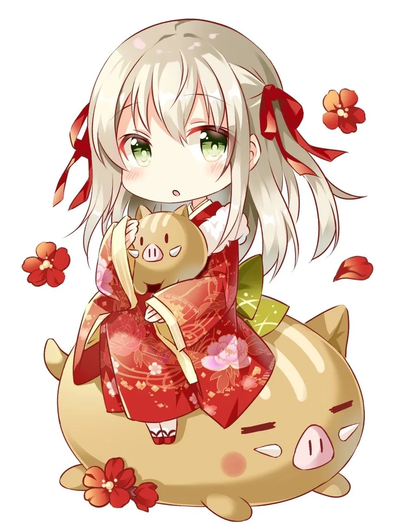 Nhỏ nhắn và ngọt ngào chibi cute girl avatar