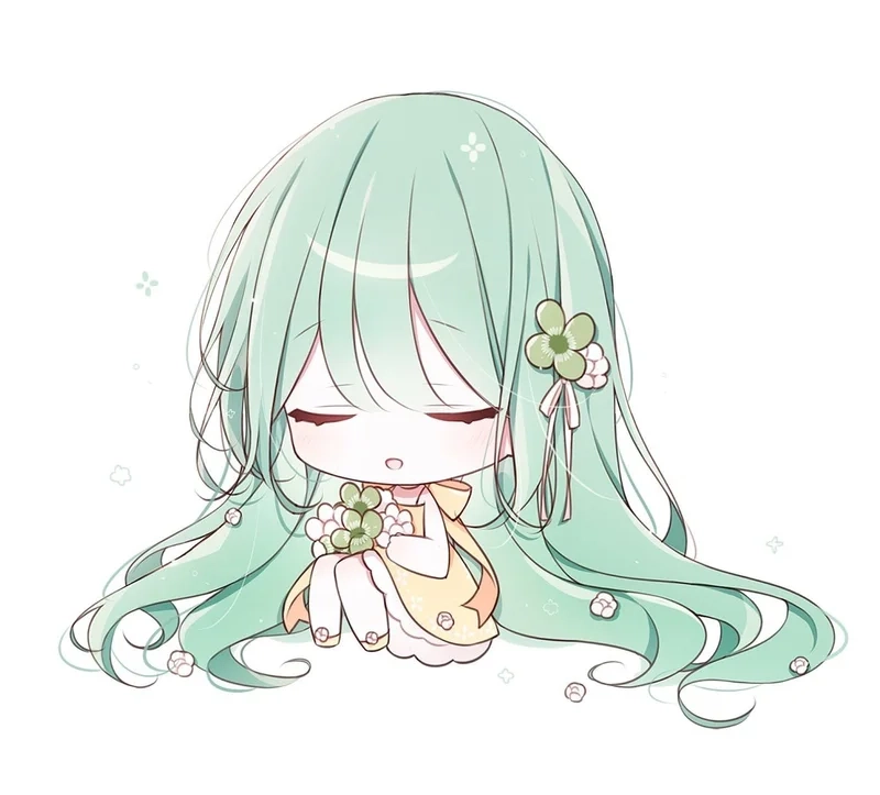 Nét dịu dàng tỏa sáng girl chibi avatar cute anime