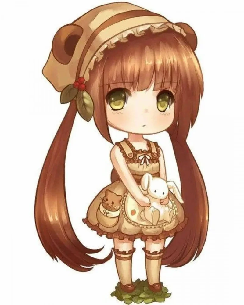 Hình nền mới lạ với avatar chibi girl cute