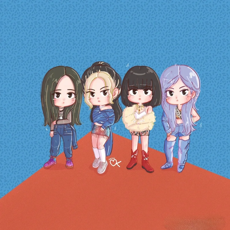 Gợi ý tải ngay hinh blackpink chibi siêu dễ thương