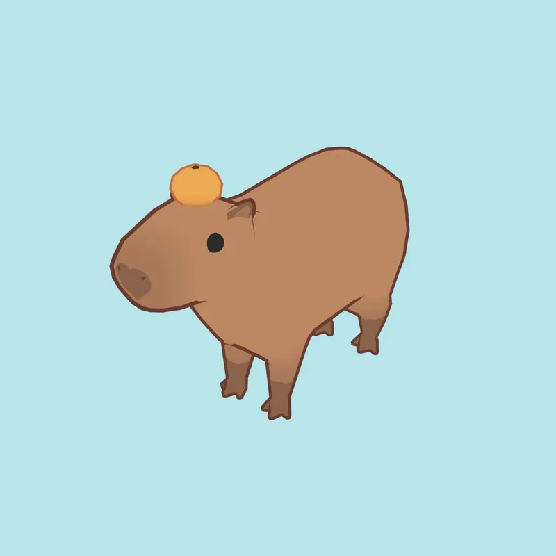 Vẻ ngọt ngào khó cưỡng từ capybara cute chibi đang viral