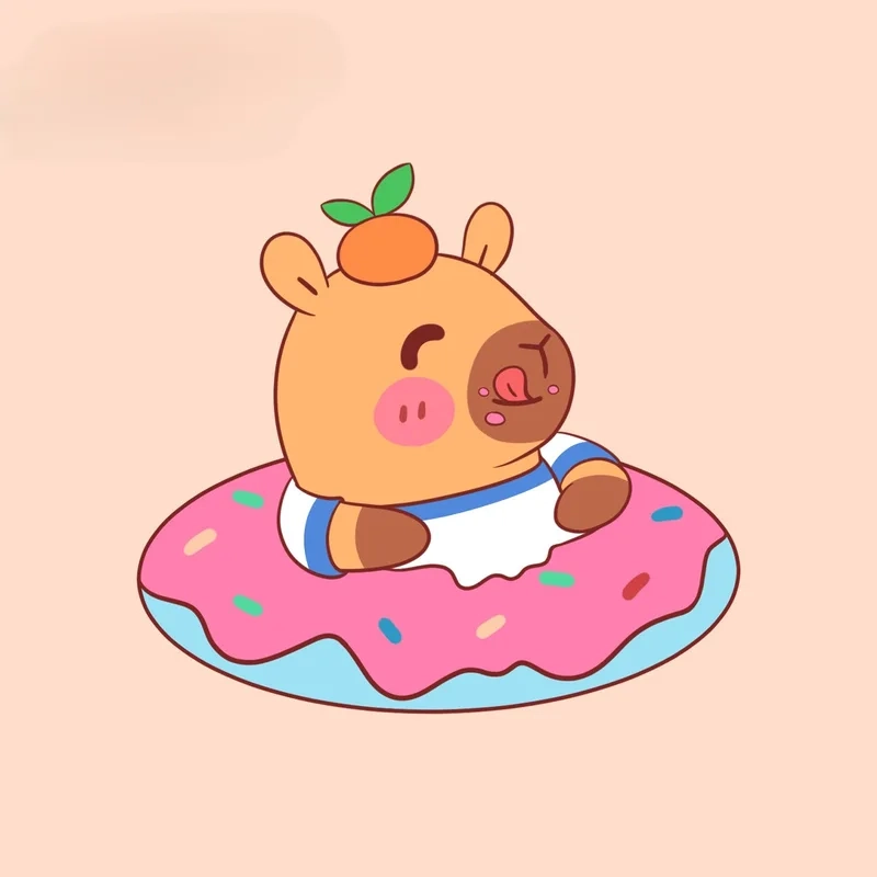 Dễ thương từng chi tiết cùng chibi capybara
