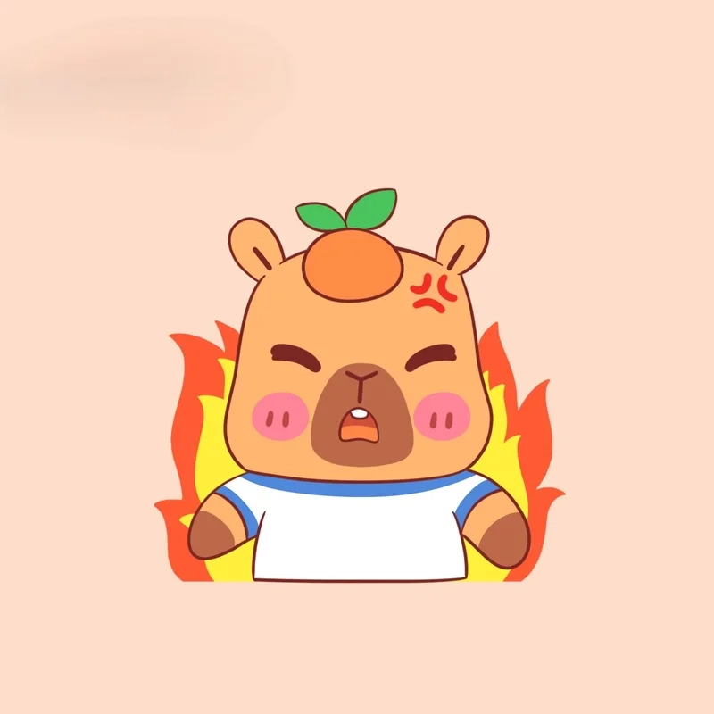 Đổi gió hình nền với chibi hình nền capybara cute chibi