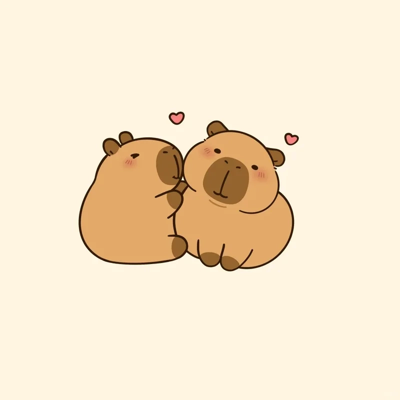 Tuyển chọn bộ hình ảnh nền hình ảnh nền capybara chibi dễ thương