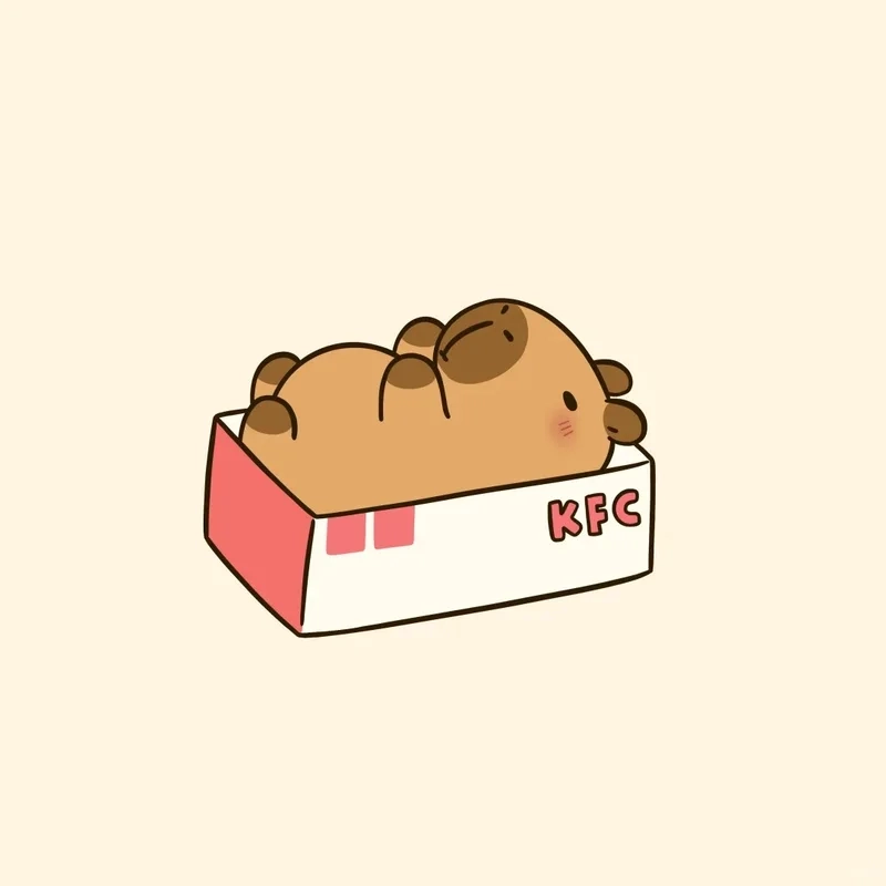 Meme hot trend mới gọi tên capybara meme chibi