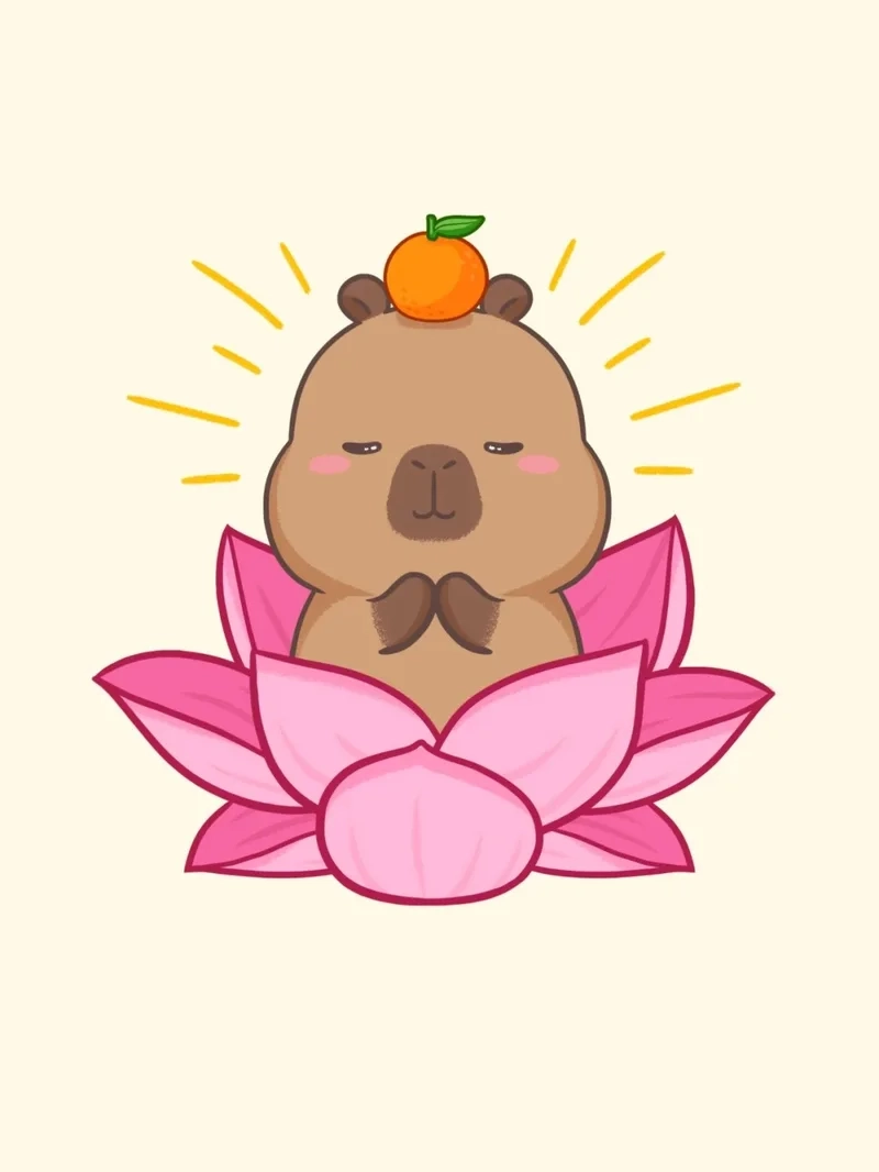 Hình ảnh chất lượng từ cute chibi hình nền capybara cute chibi