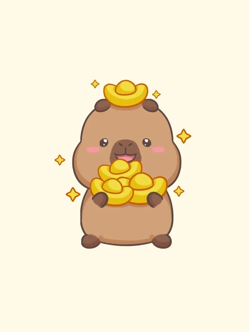 Tuyển chọn bộ chibi hình ảnh capybara cute chibi siêu đáng yêu
