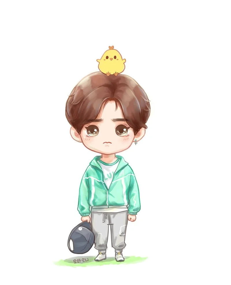 Chibi cá tính chất lừ ảnh nam cute chibi