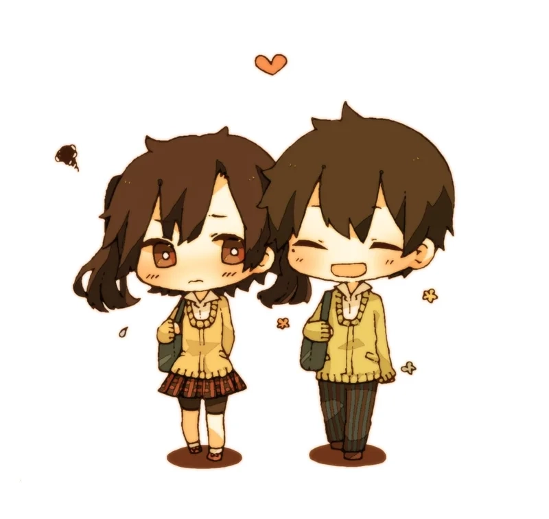Hình vẽ siêu yêu của những chibi cặp đáng yêu nhất