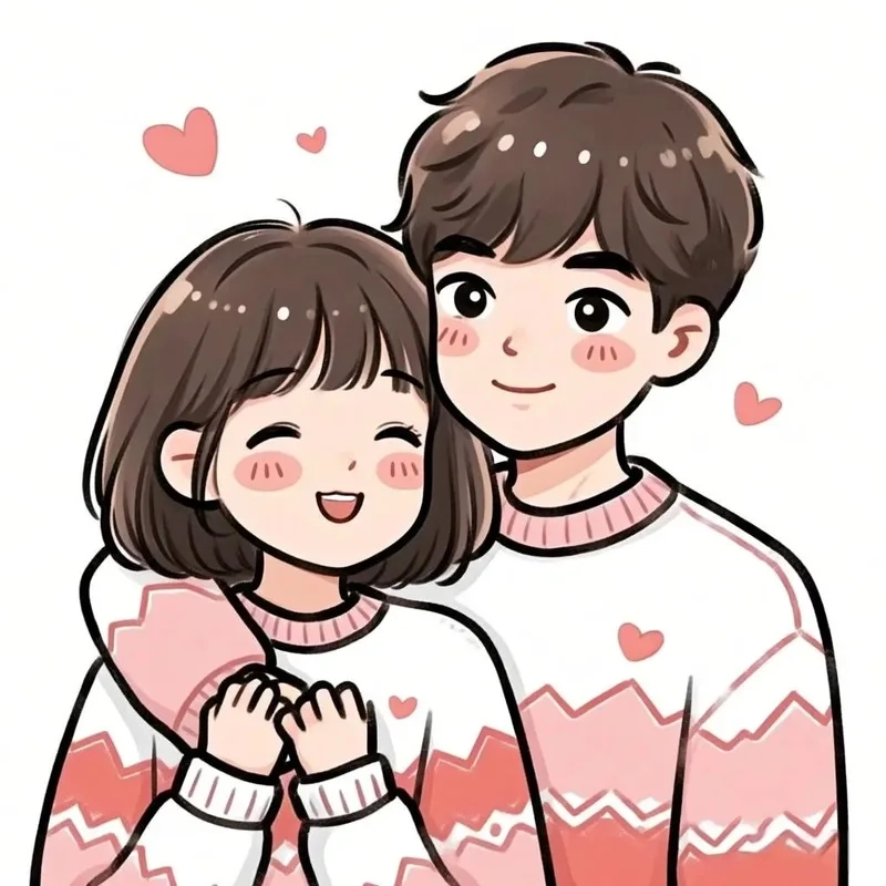 Ghim ngay bộ ảnh chibi cặp đôi cute siêu hot