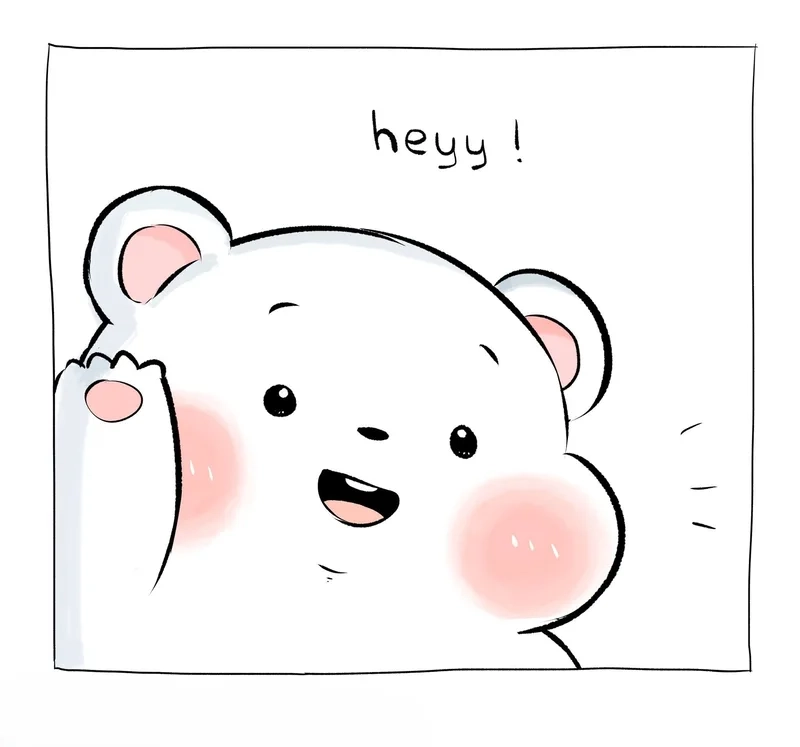 Không thể cưỡng lại vẻ dễ thương của gấu trắng chibi