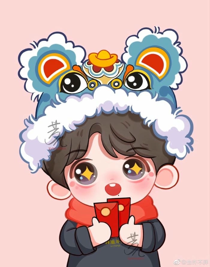 Sáng tạo hết mình với combo ghép hình chibi tết