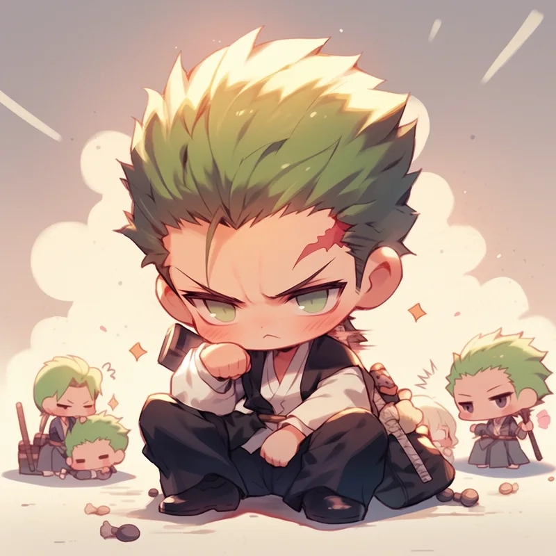 Ngầu khó cưỡng với bộ ảnh chibi zoro mới nhất
